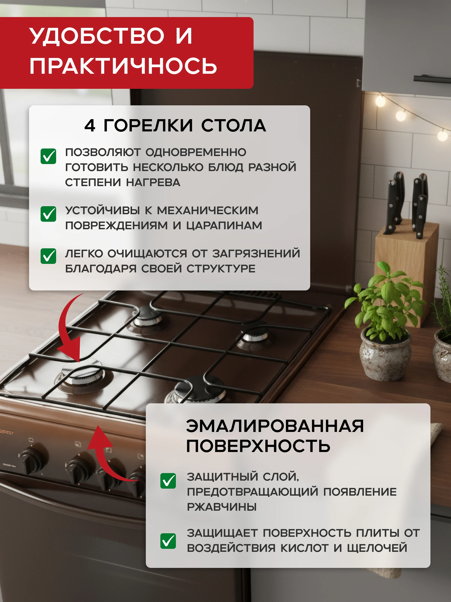 Газовая плита Gefest 3200-06 К19